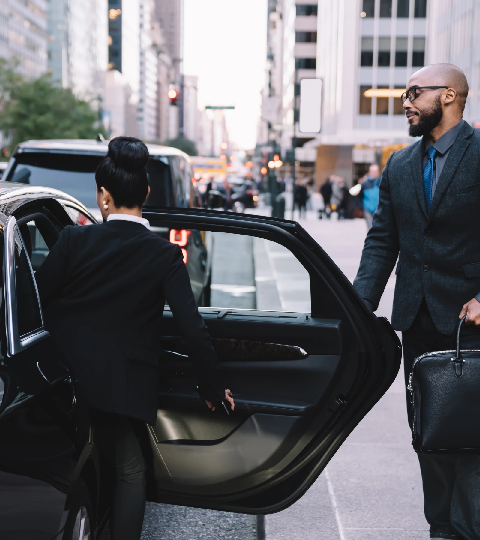 Corporate travel chauffeur sedan service